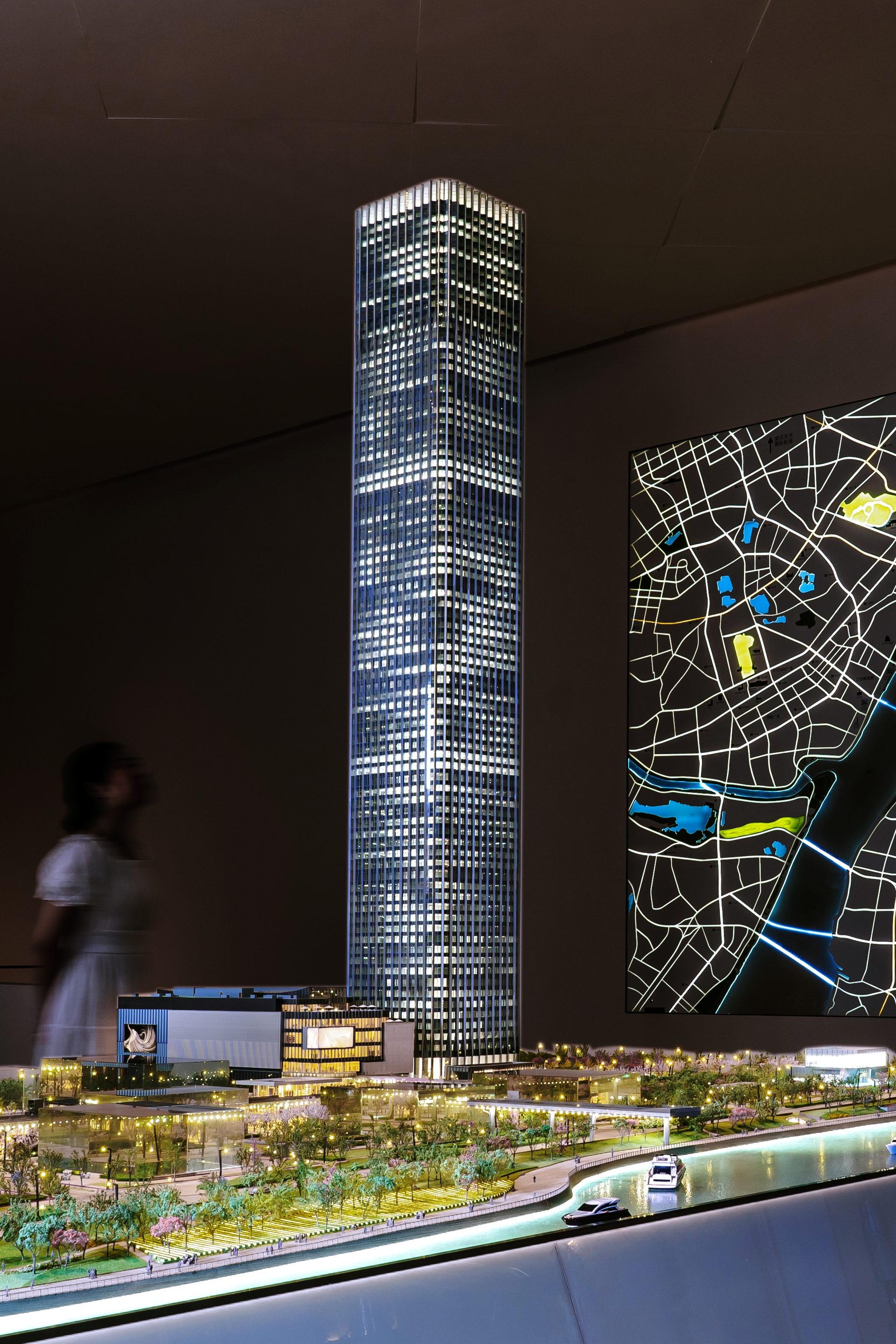 Exhibition tower model