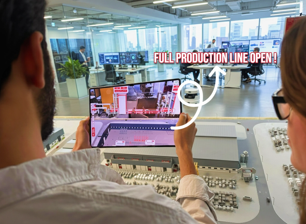 AEK Marble Factory Digital Twin — industrial project, view 2