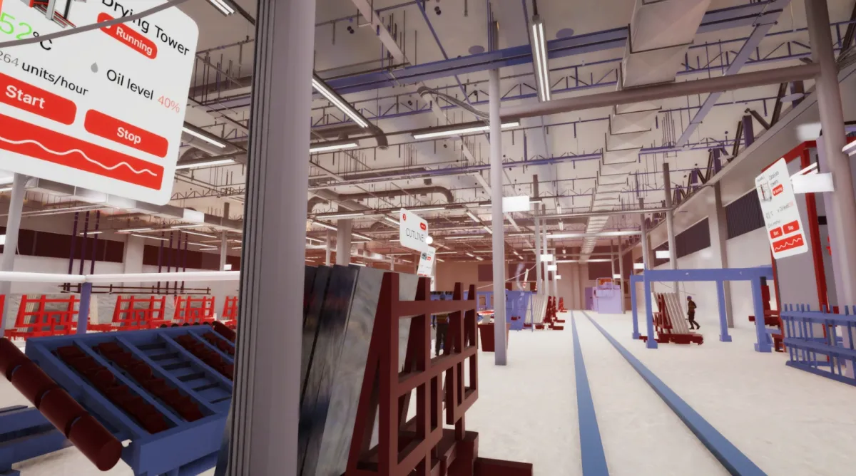 AEK Marble Factory Digital Twin — industrial project, view 3