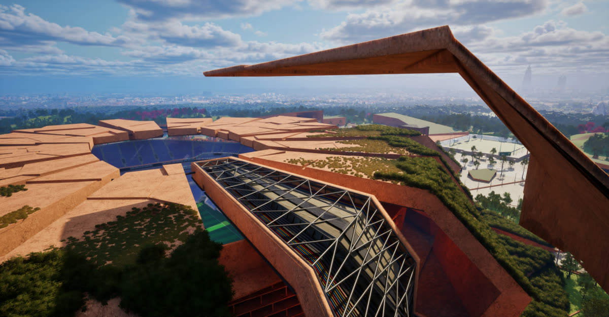 King Salman Stadium Digital Twin — digital twin project, view 2