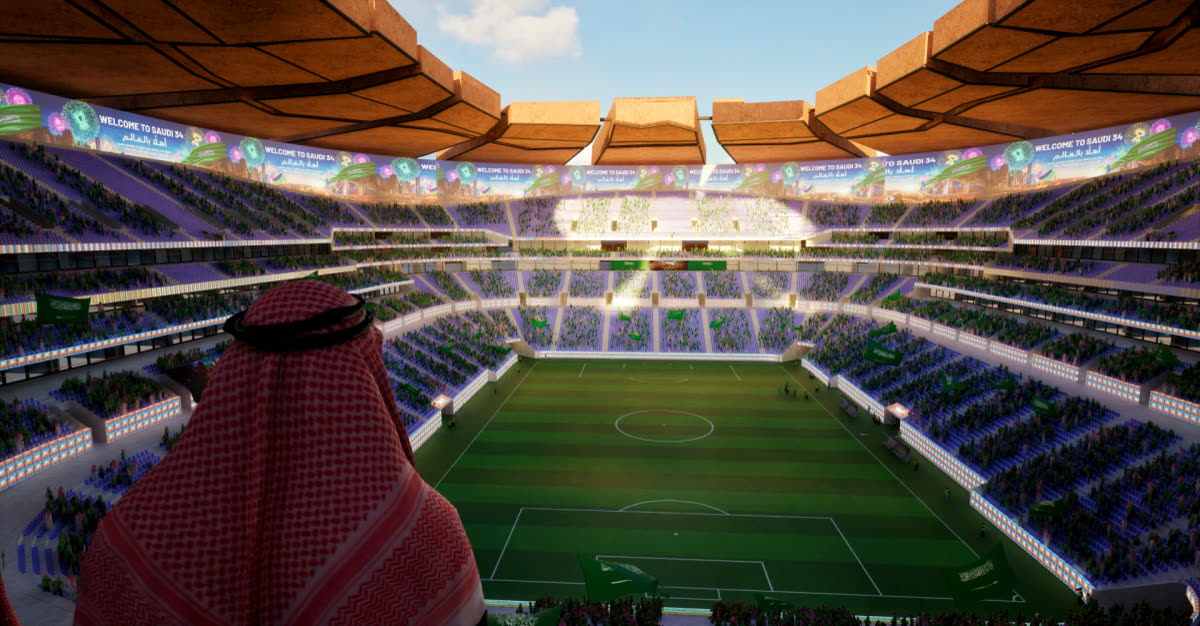 King Salman Stadium Digital Twin — digital twin project, view 4